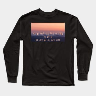 Internal perception-peachy Long Sleeve T-Shirt